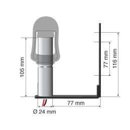 Fix-4 - Perno con spinotto DIN per lampade rotanti | Topgear.it