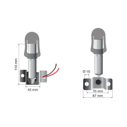 Fix-8 - Perno con spinotto DIN per lampade rotanti | Topgear.it