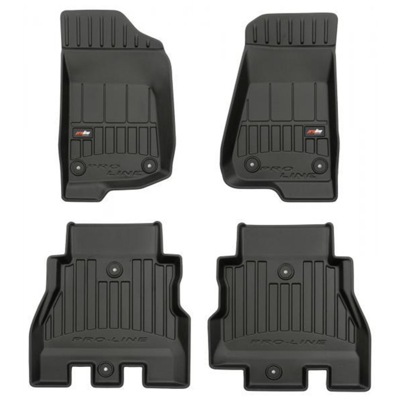 Jeep Wrangler IV (JL Unlimited) - Tappeti in TPE a vasca con bordi rialzati 3D | Topgear.it