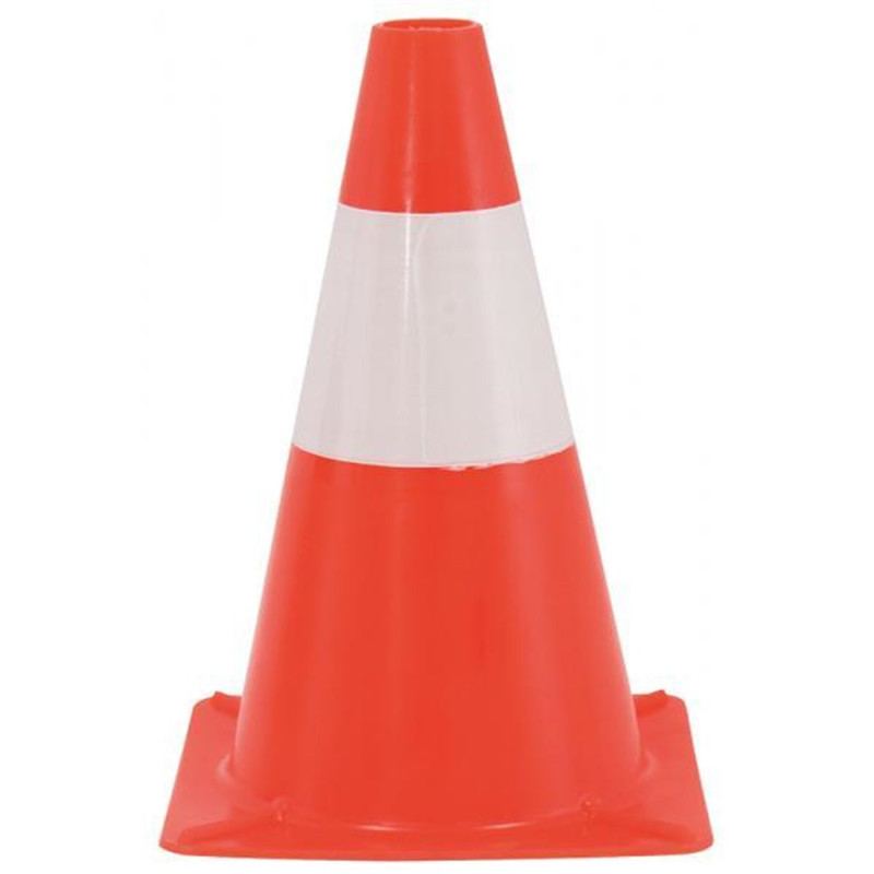 Cono di segnalazione in PVC - 30 cm | Topgear.it