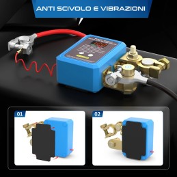 Stacca batteria con telecomando 12V/24V 240A con voltmetro LED | TOPGEAR.IT