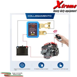 Stacca batteria con telecomando 12V/24V 240A con voltmetro LED | TOPGEAR.IT