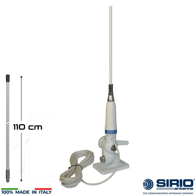 Antenna VHF nautica - 110 cm - Sirio Cruiser VHF | TOPGEAR.IT