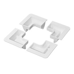 Supporti angolari bianchi /neri per pannello solare - set 4 pz | TOPGEAR.IT