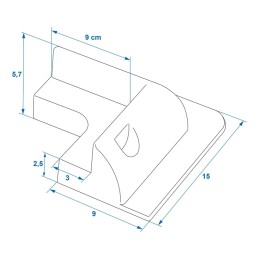 Supporti angolari bianchi /neri per pannello solare - set 4 pz | TOPGEAR.IT