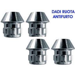 Dadi ruota antifurto serie S4 - Conici aperti M12x1,25 | Topgear.it