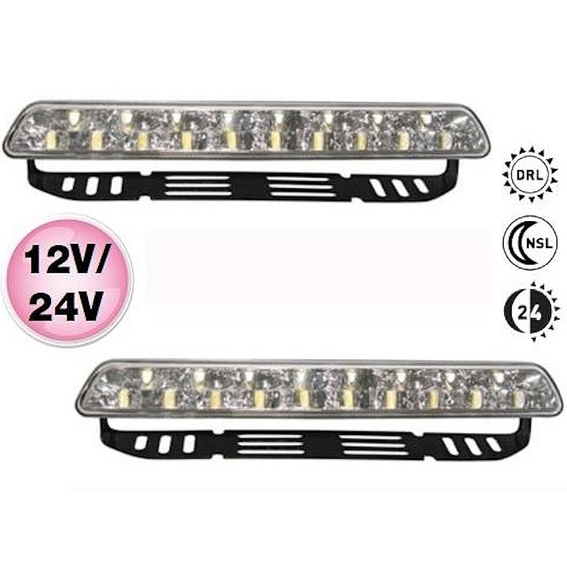 Luci DRL / NSL 18 led omologate | Topgear.it