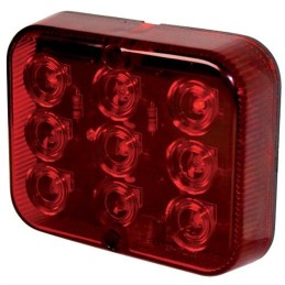 Faro retronebbia rettangolare 19 LED | Topgear.it