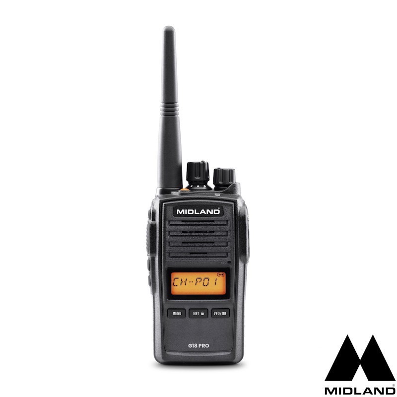 Radio PMR ricetrasmittente Midland G18 Pro NC Professional | Topgear.it